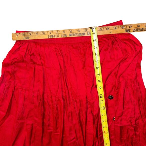 Vintage red skirt by BFA Classics western country prairie 1X square dance - Picture 10 of 11